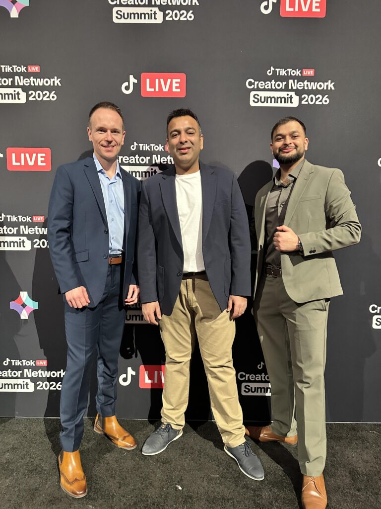 GravitasQ team at TikTok creator network summit 2026