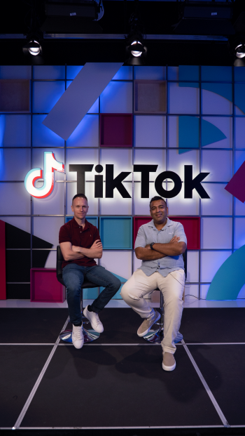 Ben and Dipesh at TikTok headquarters